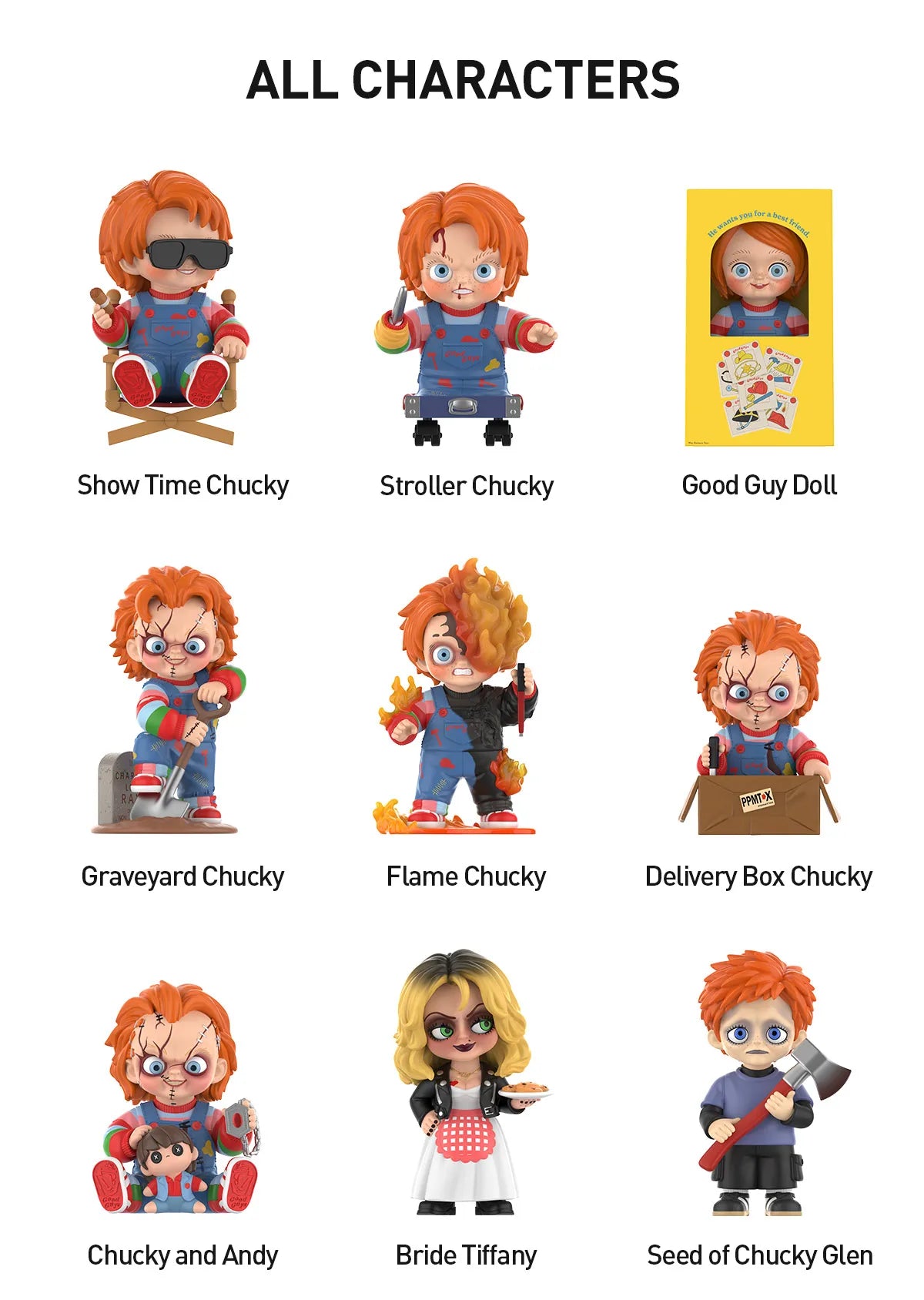 Chucky Franchise Series Figures