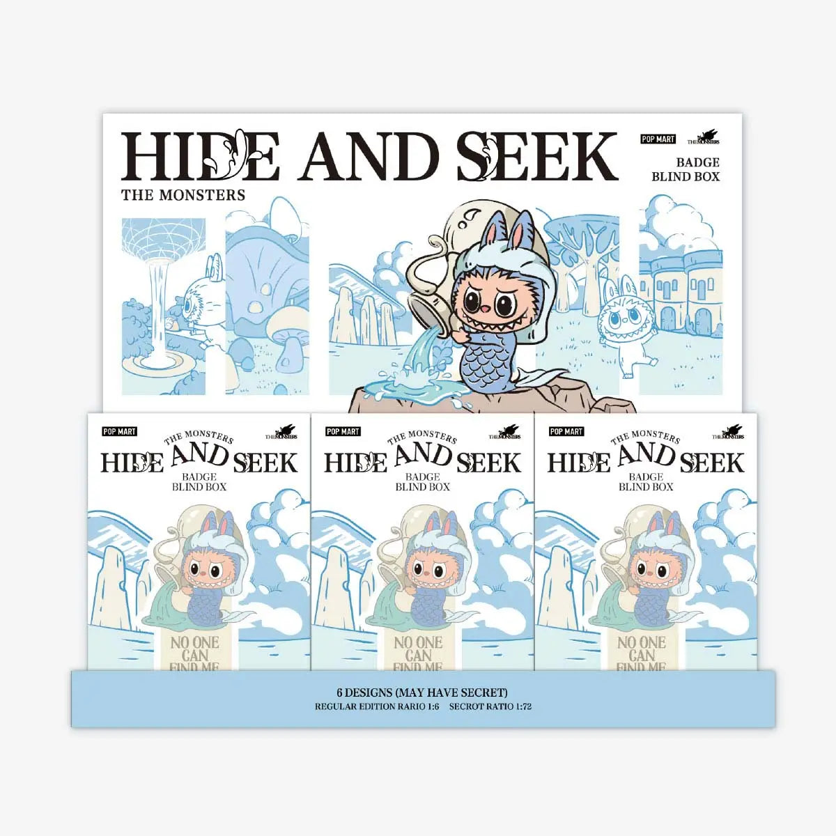 LABUBU HIDE AND SEEK IN SINGAPORE SERIES-Badge Blind Box