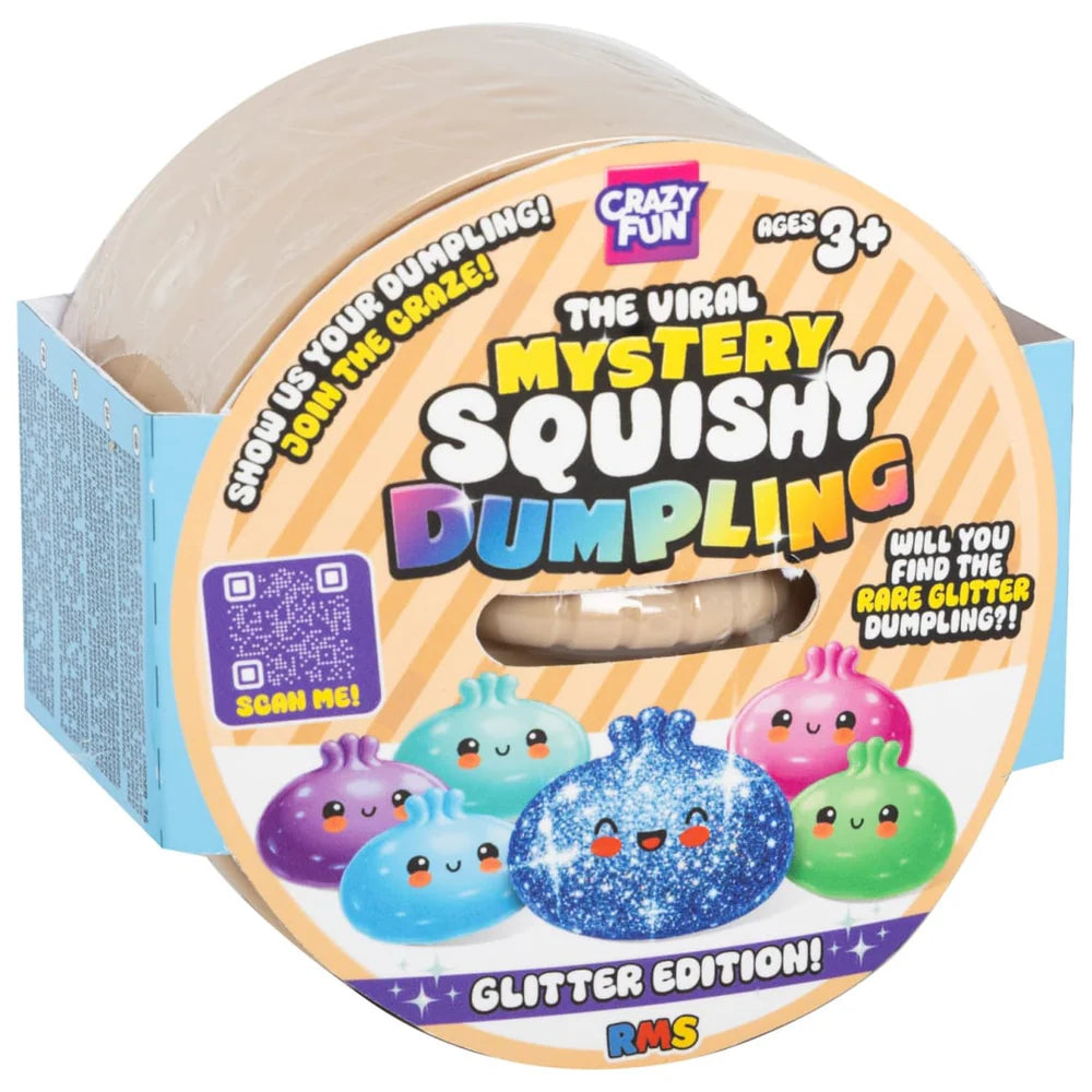 RMS The Original Viral Mystery Squishy Dumpling, Glitter Edition
