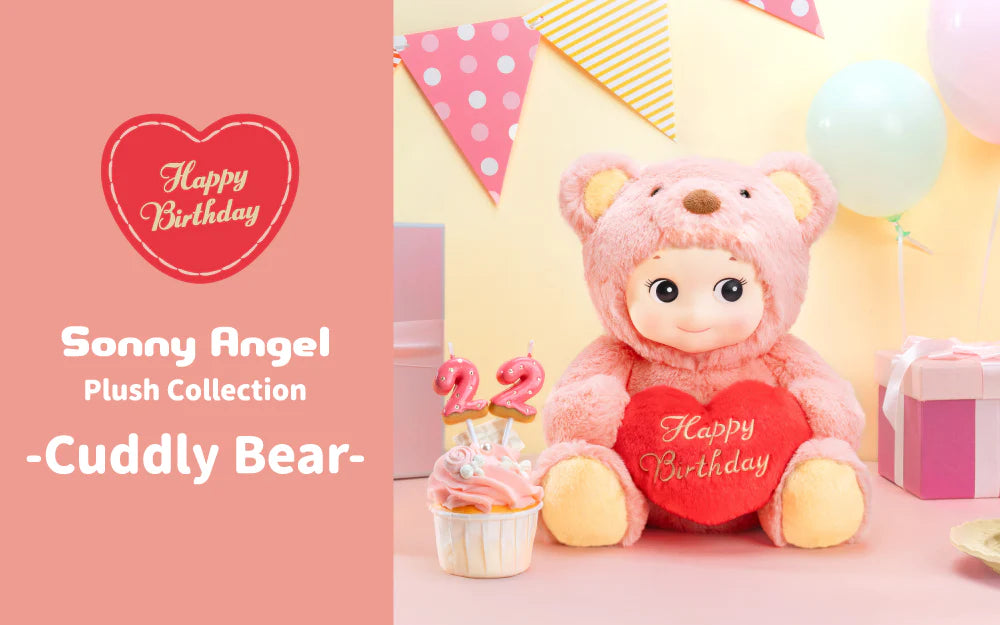 Sonny Angel Cuddly Bear Plush Pink