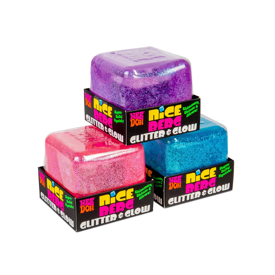NeeDoh Nice Berg Glitter & Glow Fidget Toy
