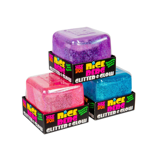 NeeDoh Nice Berg Glitter & Glow Fidget Toy