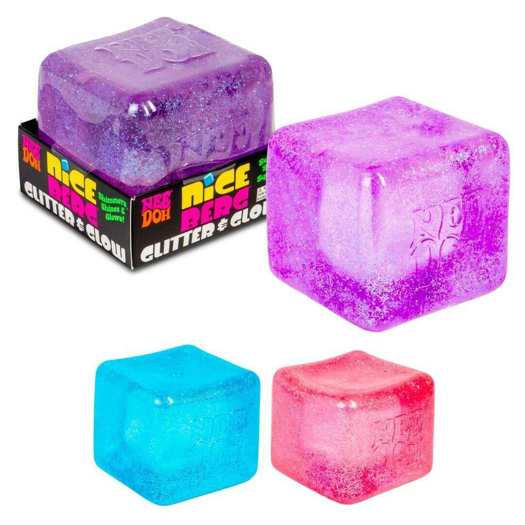 NeeDoh Nice Berg Glitter & Glow Fidget Toy