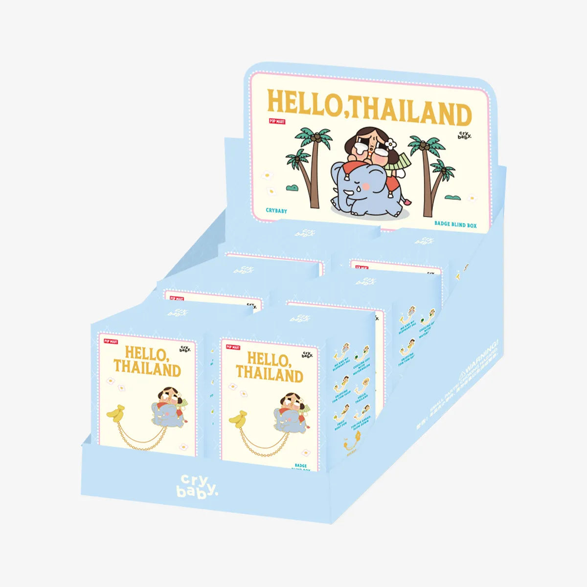 Pop Mart Crybaby Hello Thailand Series-Badge Blind Box Single Box