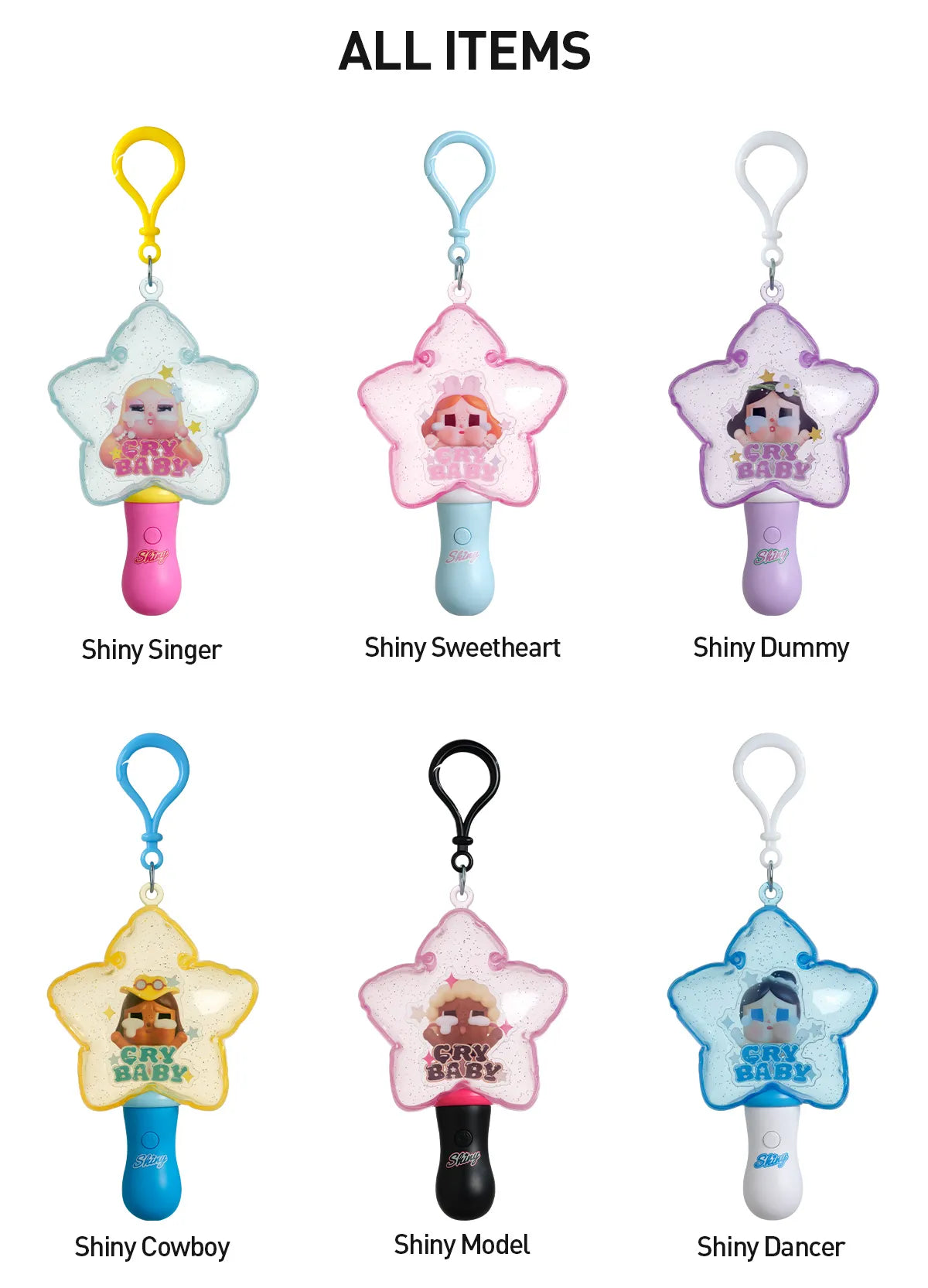 CRYBABY SHINY SHINY Series-Luminous Pendant Blind Box
