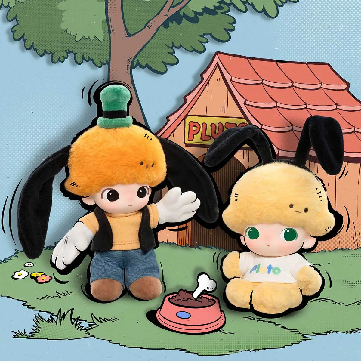 DIMOO WORLD × DISNEY Series-Vinyl Plush Keychain Blind Box