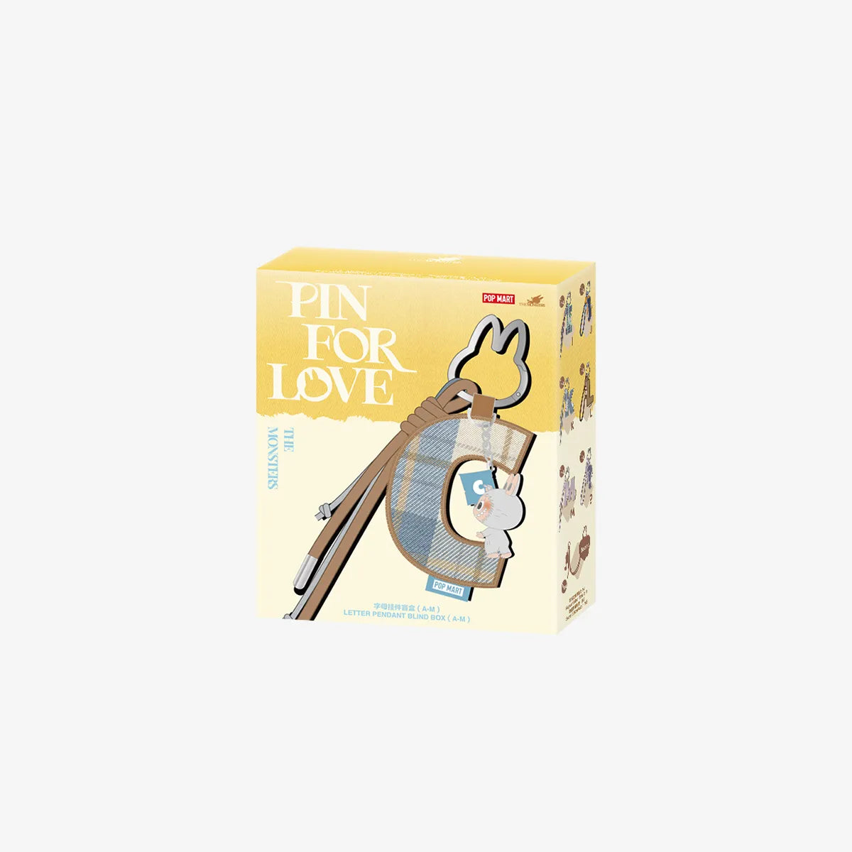 THE MONSTERS PIN FOR LOVE SERIES-Letter Pendant Blind Box (A-M)