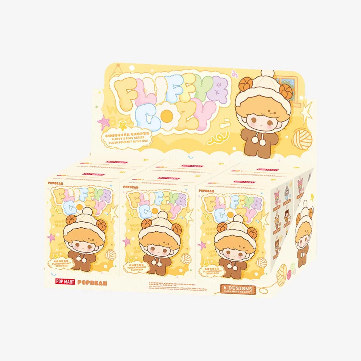 POP BEAN Fluffy & Cozy Series-Plush Pendant Blind Box