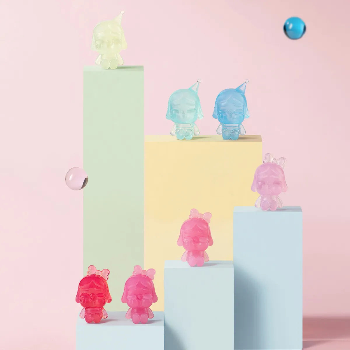 POP BEAN CRYBABY MINI FIGURE- Gradient Color Set