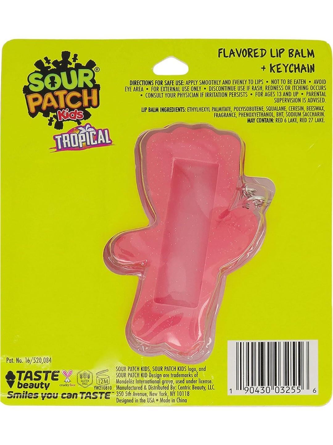Taste Beauty Sour Patch Kids–Flavored Lip Balm and Keychain Holder