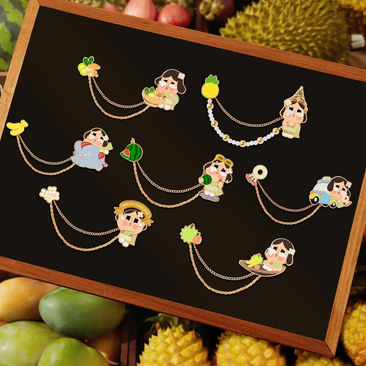 Pop Mart Crybaby Hello Thailand Series-Badge Blind Box Single Box