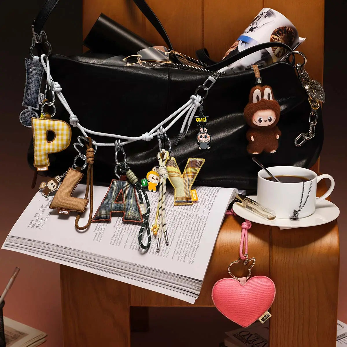 THE MONSTERS PIN FOR LOVE SERIES-Letter Pendant Blind Box (A-M)